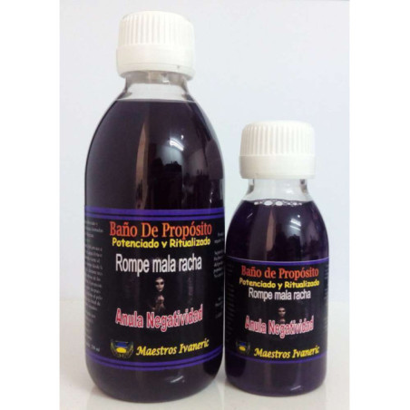 Oferta comprando 3 unidades. Baño de Propósito Rompe Mala Racha, Anula Negatividad 250ml.