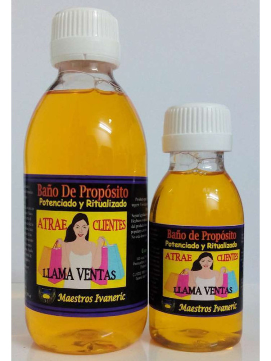Oferta comprando 3 unidades. Baño de Propósito Atrae Clientes, Llama Ventas 250ml.
