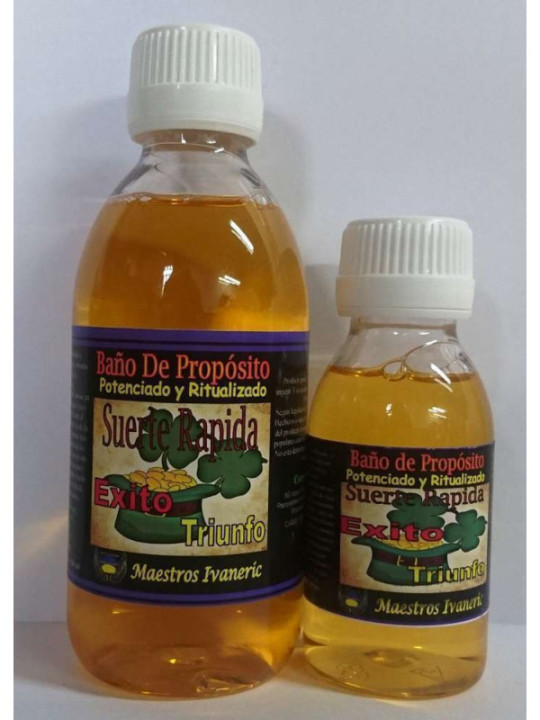Oferta comprando 3 unidades. Baño de Propósito Suerte Rápida 250ml.