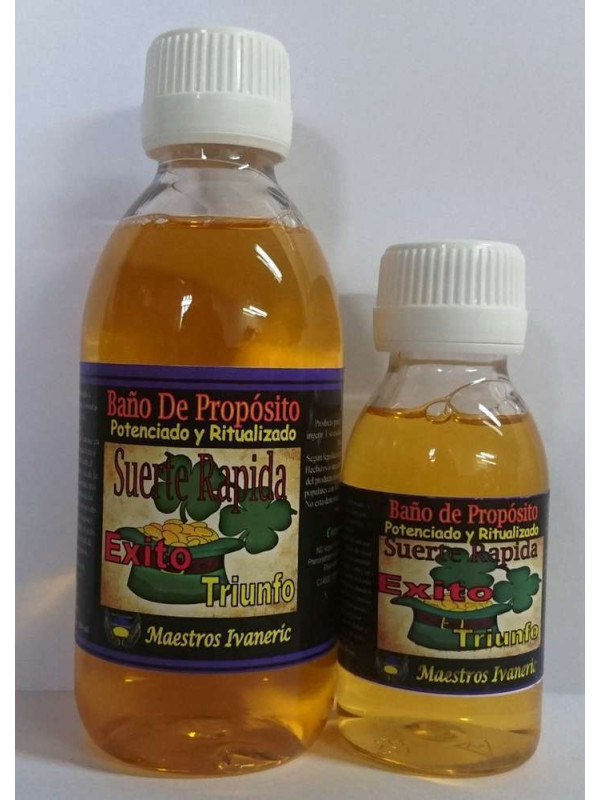 Oferta comprando 3 unidades. Baño de Propósito Suerte Rápida 250ml.