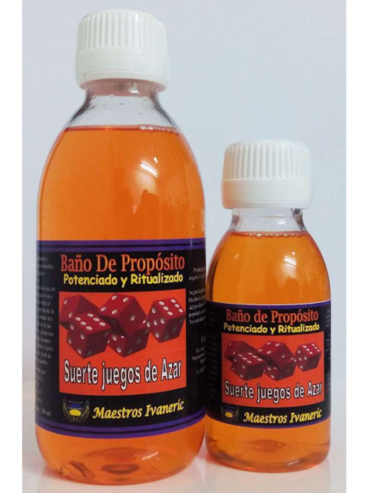 Oferta comprando 3 unidades. Baño de Propósito Suerte Juegos de Azar 250ml.
