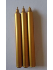 Descuento por Volumen 12 Unidades Vela por Inmersión Dorada Especial Esotérica, 20 cm. Clase B.