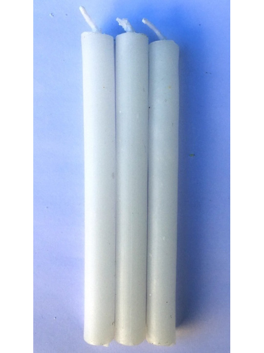 Vela Esotérica Especial 11 Cm Blanca, 12 Unidades