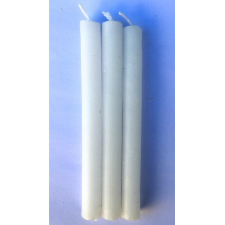 Vela Esotérica Especial 11 Cm Blanca, 12 Unidades