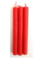Vela Esotérica Especial 11 Cm Roja, 12 Unidades
