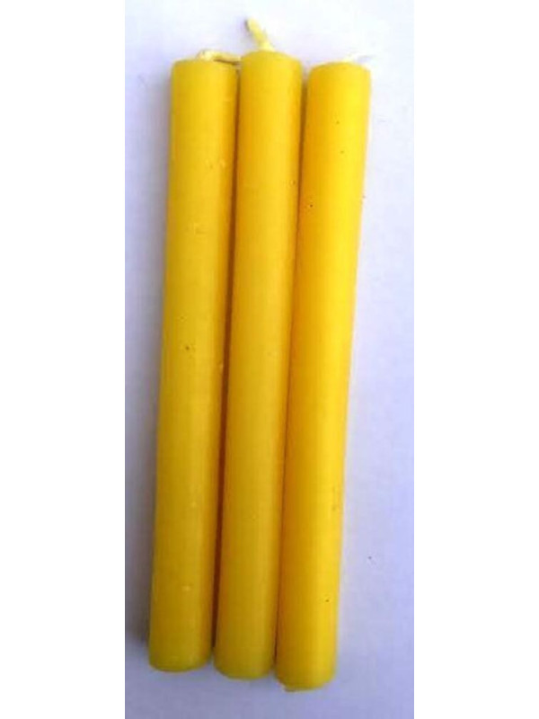 Vela Esotérica Especial 11 Cm Amarilla, 12 Unidades