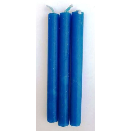 Vela Esotérica Especial 11 Cm Azul Oscuro, 12 Unidades