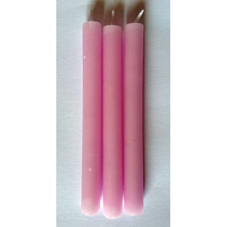 Vela Esotérica Especial 11 Cm Rosa, 12 Unidades