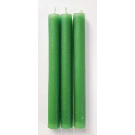 Vela Esotérica Especial 11 Cm Verde Oscuro, 12 Unidades