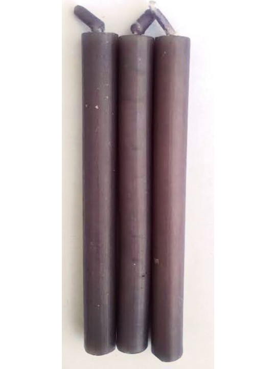 Vela Esotérica Especial 11 Cm Gris, 12 Unidades