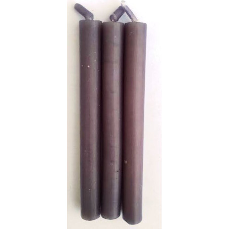 Vela Esotérica Especial 11 Cm Gris, 12 Unidades