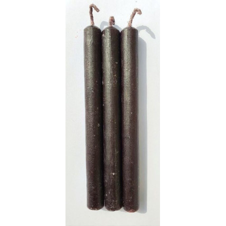 Comprando 30 unidades Vela Artesana Negra 15x1,5cm