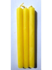 Comprando 30 unidades Vela Artesana Amarilla 15x1,5cm