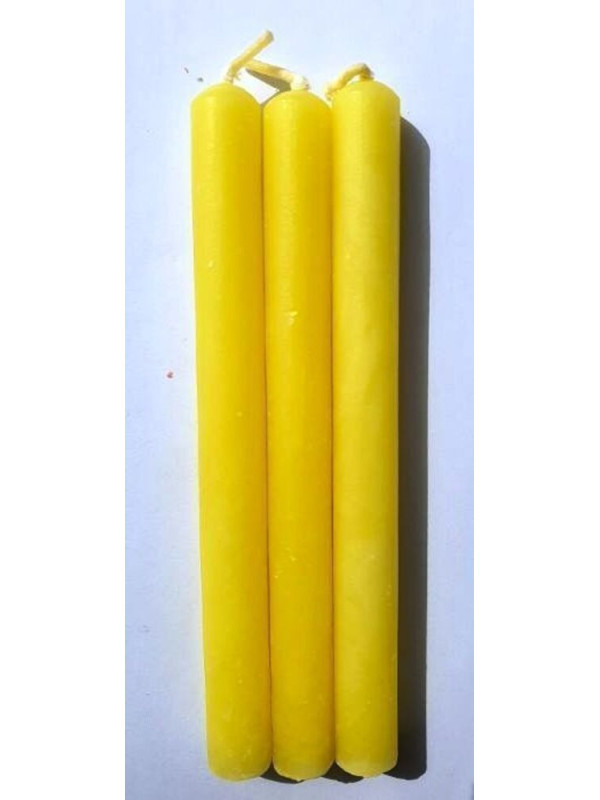 Comprando 30 unidades Vela Artesana Amarilla 15x1,5cm