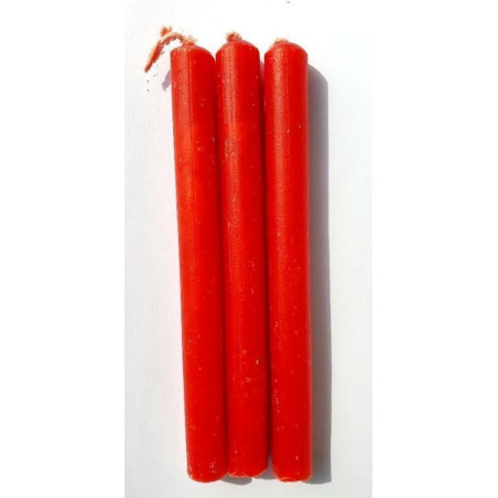 Comprando 30 unidades Vela Artesana Roja 15x1,5cm