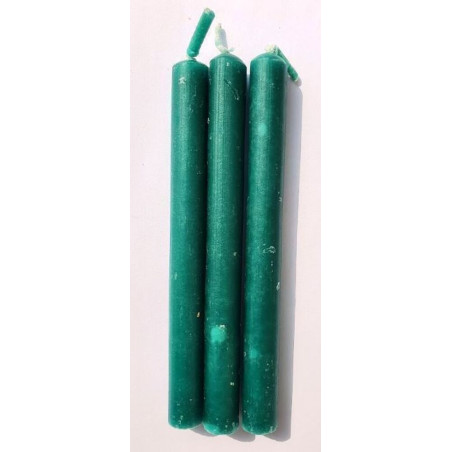 Comprando 30 unidades Vela Artesana Verde 15x1,5cm