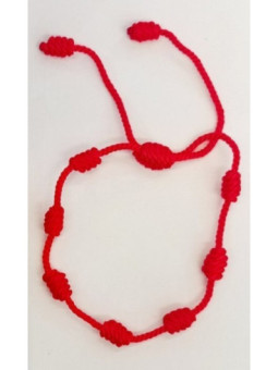 Comprando 24 Unidades sin Envasar Pulsera de los 7 Nudos Rojos.