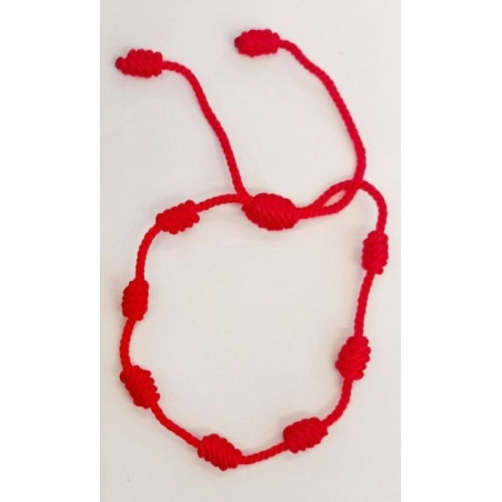 Comprando 24 Unidades sin Envasar Pulsera de los 7 Nudos Rojos.