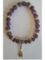 Pulsera Mineral Amatista con Llave del Trabajo