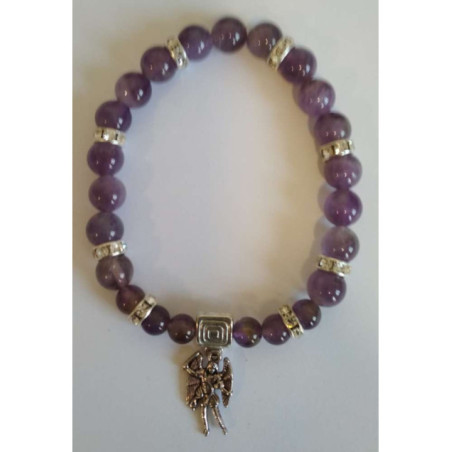 Pulsera Mineral Amatista San Miguel, Defensa y Protección