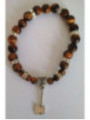 Pulsera Mineral Ojo Tigre con Hacha Atrae Clientes