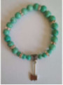 Pulsera Mineral Turquesa con Hacha Atrae Clientes