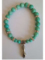 Pulsera Mineral Turquesa con Puño Figa, Defensa y Protección