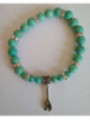 Pulsera Mineral Turquesa con Llave del Trabajo.