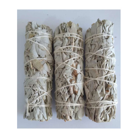 Comprando 25 Unidades Atadillo de Palo Santo y Salvia Blanca. 8cm. aprox. Purificación y Protección