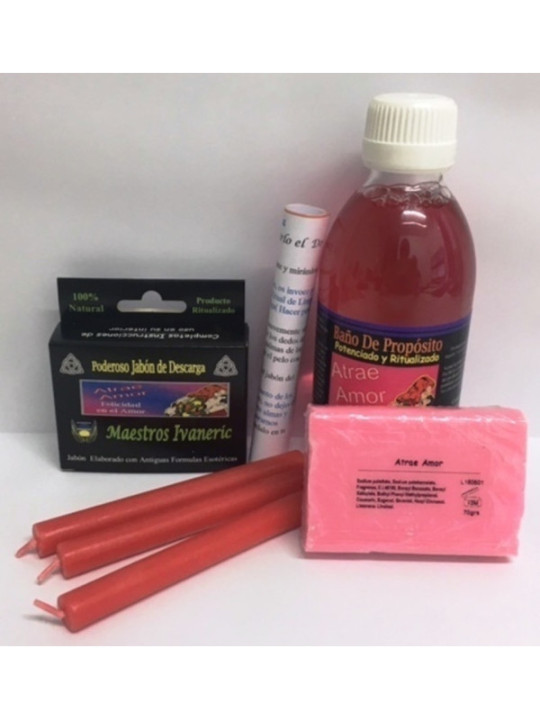 Completo Pack Baño Ritual de Propósito Atrae Amor.