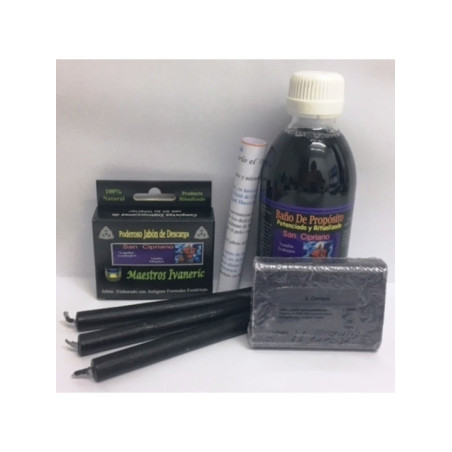 Completo Pack Baño Ritual de Propósito San Cipriano.
