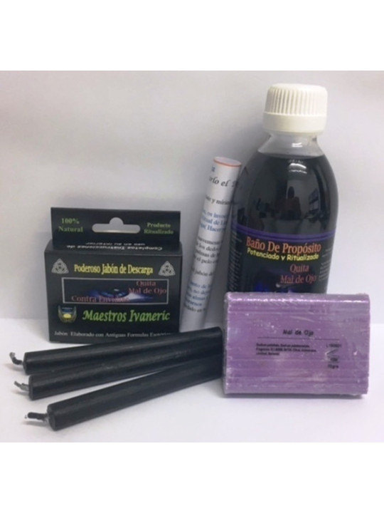 Completo Pack Baño Ritual de Propósito Contra Envidias y Mal de Ojo.