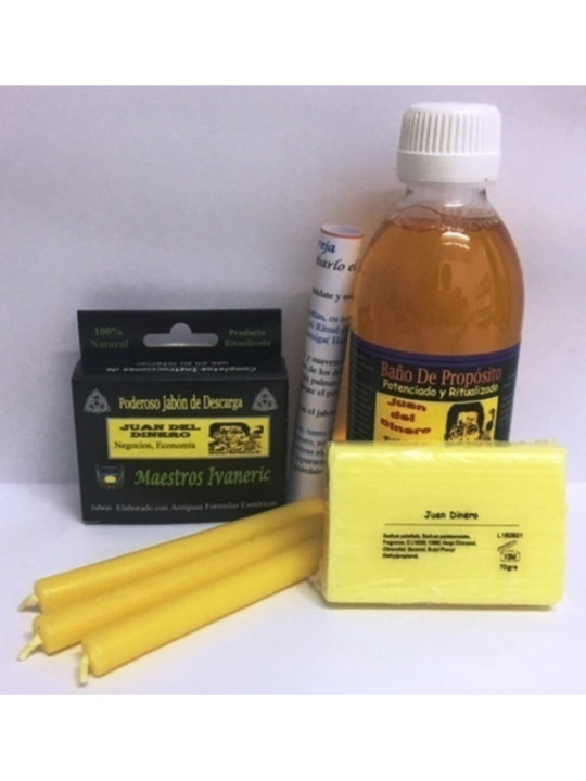Completo Pack Baño Ritual de Propósito Juan Del Dinero.