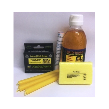 Completo Pack Baño Ritual de Propósito Juan Del Dinero.