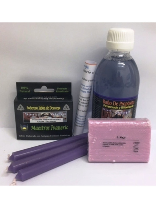 Completo Pack Baño Ritual de Propósito San Alejo.
