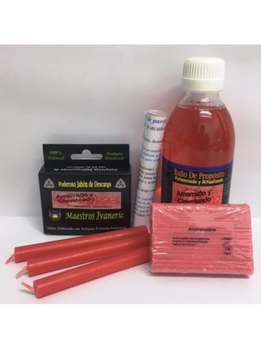 Completo Pack Baño Ritual de Propósito Amarrado y Claveteado.