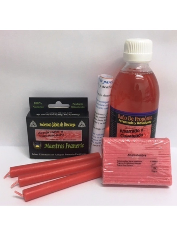 Completo Pack Baño Ritual de Propósito Amarrado y Claveteado.