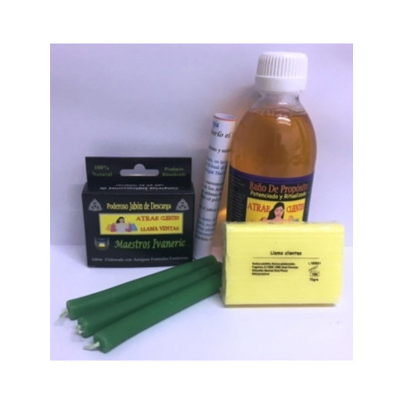 Completo Pack Baño Ritual de Propósito Llama Ventas, Atrae Clientes.