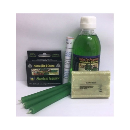 Completo Pack Baño Ritual de Propósito Suerte Rápida.