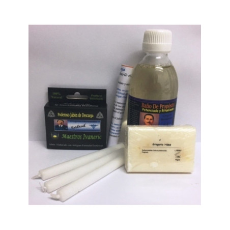 Completo Pack Baño Ritual de Propósito Gregorio Hernández, Salud.