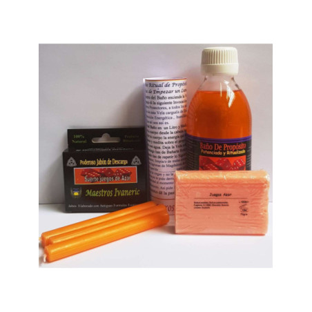 Completo Pack Baño Ritual de Propósito Suerte en los Juegos de Azar.