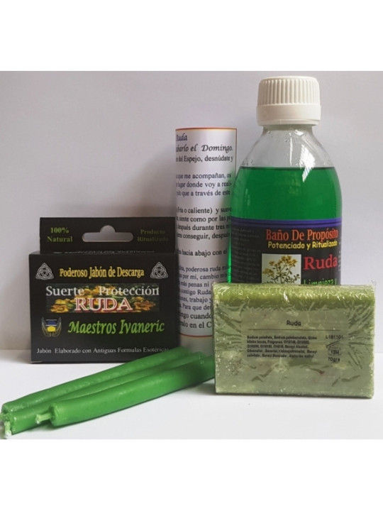 Completo Pack Baño Ritual de Propósito Ruda.