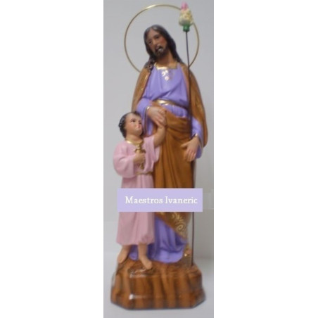 Productos pequeñas taras, Imagen San José.25cm. pequeño golpe y falta vara.