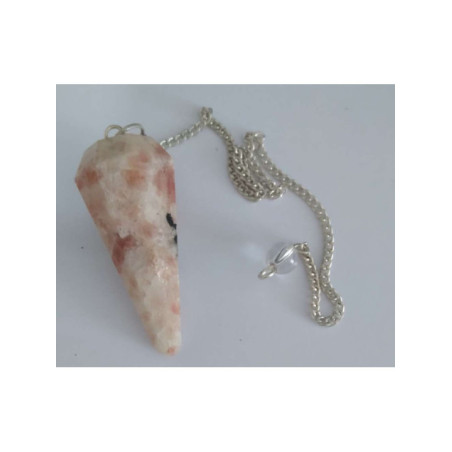Producto pequeña tara Péndulo Mineral Faceteado Piedra Sol de 3 a 4 cm, punta no definida