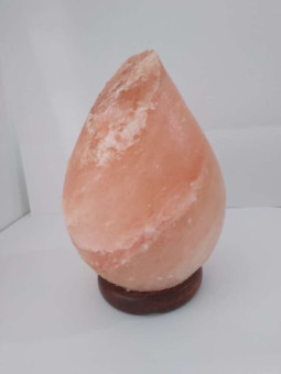 Outlet Lámpara Sal del Himalaya Natural Forma de Gota de 20cm. 2 a 4 Kilos