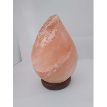 Outlet Lámpara Sal del Himalaya Natural Forma de Gota de 20cm. 2 a 4 Kilos