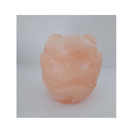 Outlet Porta Vela Natural de Sal del Himalaya. Forma de Rosa.