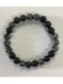 Pulsera Elástica de Obsidiana Nevada