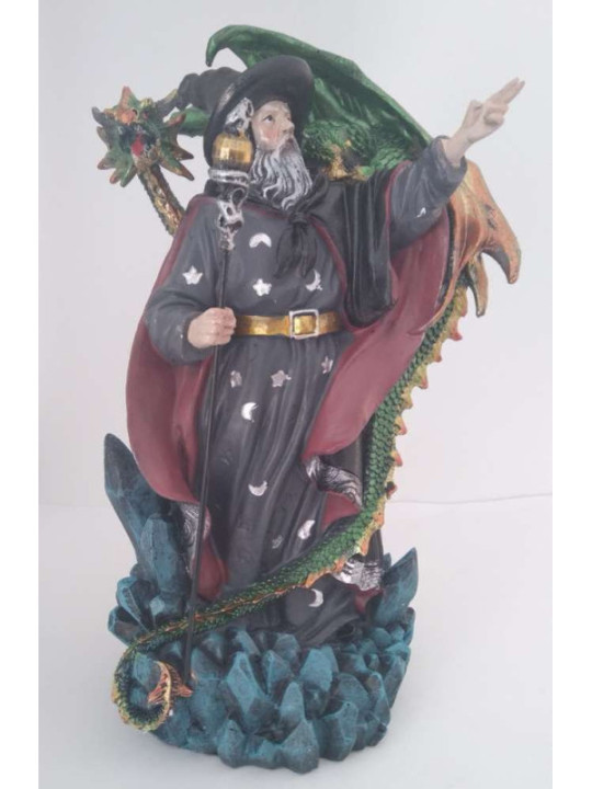Outlet Figura Dragón con Espíritu Hechicero, 23cm Alto x 12,5 Ancho