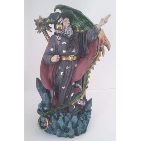 Outlet Figura Dragón con Espíritu Hechicero, 23cm Alto x 12,5 Ancho
